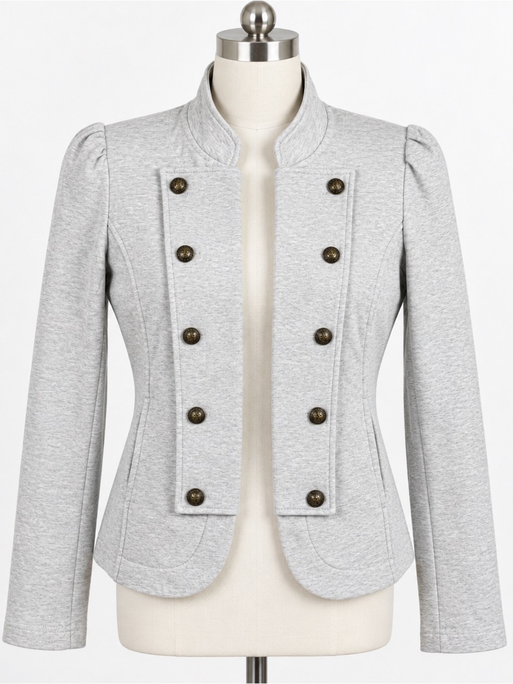 Tommy Hilfiger Gray Military-Style Blazer Jacket – Size Medium – NWT